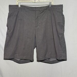 NIKE Golf Shorts Mens sz 40 Standard Fit Black & Gray Stripped Athletic Casual‎